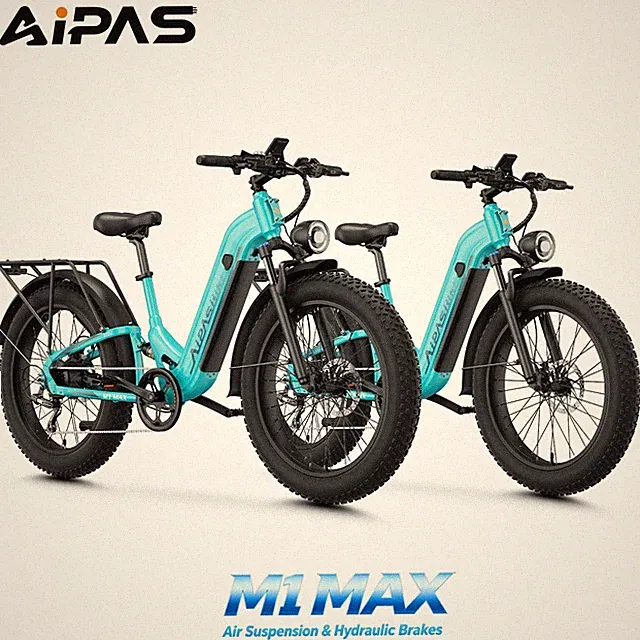 26" Electric Mountain Bike 1800W Fat Tire Hydraulic Brakes Air Suspension