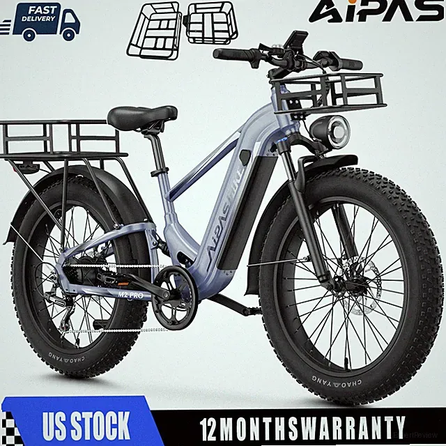 Fat Tire Electric Bike 1800W 48V 17.5AH 26" Fat Tires 36MPH