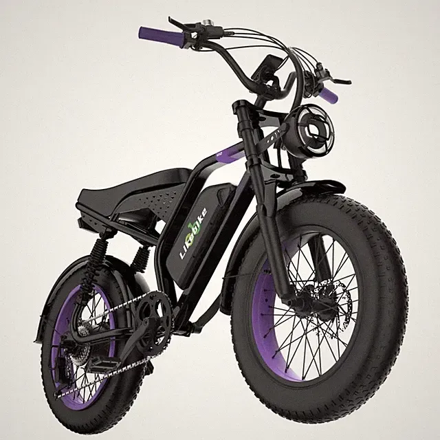 Up to 80Mile Range Fat Tire Ebike 1500W 32MPH Full Susp Hydro Fast Mountain Bike